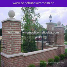 Wrought iron garden wall fence